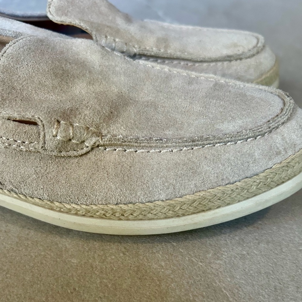 Marc Fisher Light Gray Suede Espadrilles Loafers - Picture 5 of 5